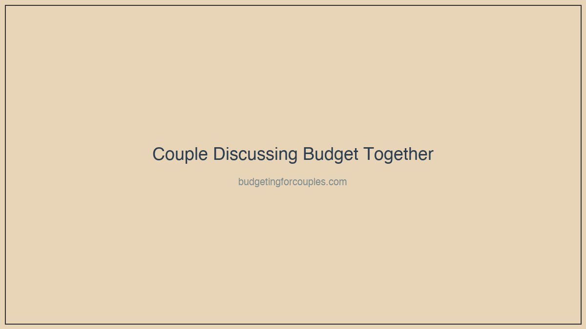 Couple having an open conversation about their budget at the kitchen table